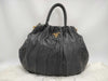 PRADA Gathered Leather 2-Way Handbag