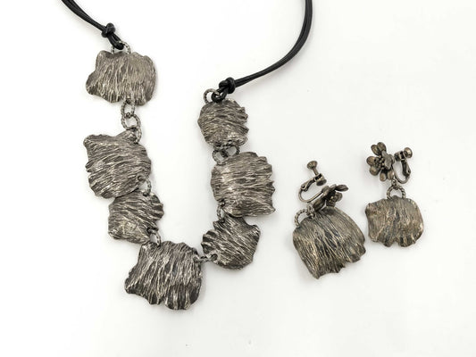 LANVIN Silver Color Necklace Earring Set Accessories Summary Accessories Summary