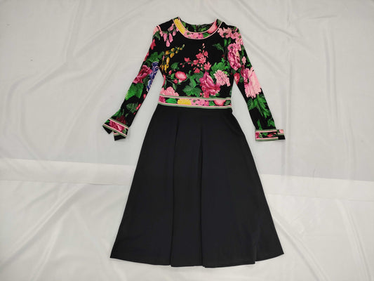 LEONARD floral print dress