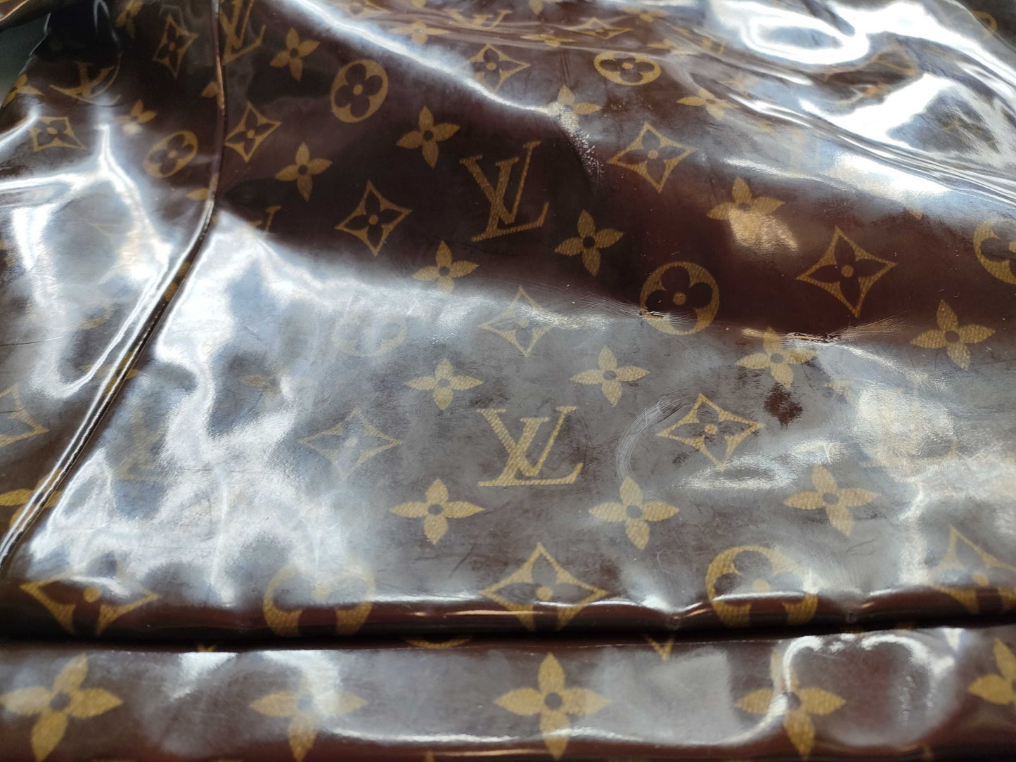 LOUIS VUITTON Monogram Monogram Coat PVC Mink Tweed Coat