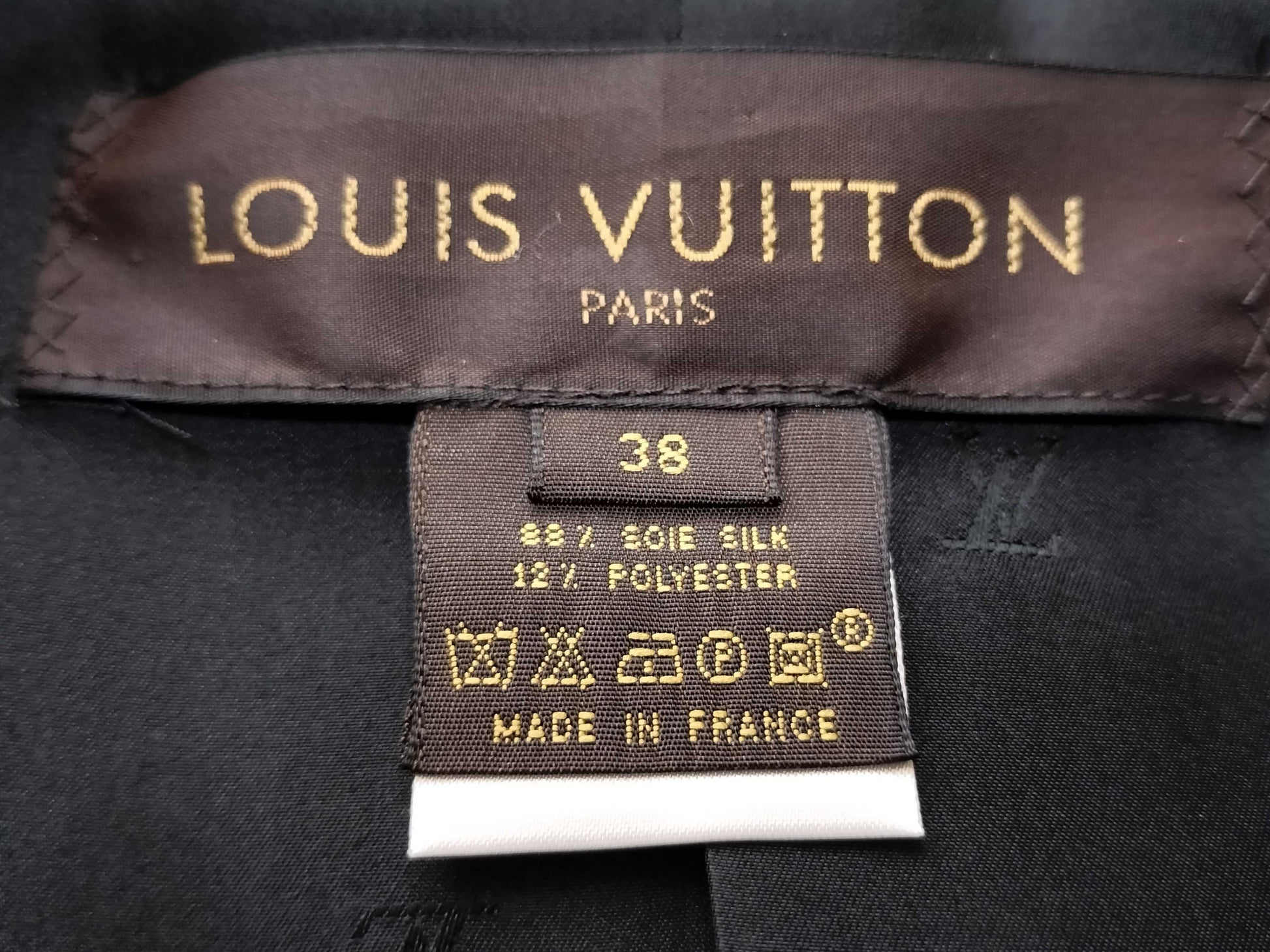 LOUIS VUITTON Monogram All-Over Print Silk Trench Coat