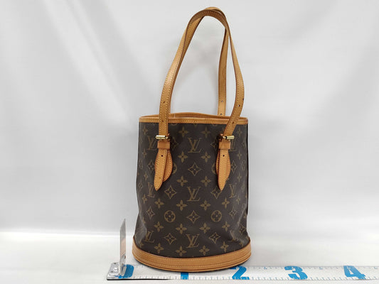 LOUIS VUITTON Monogram Bucket Tote Bag with Pouch