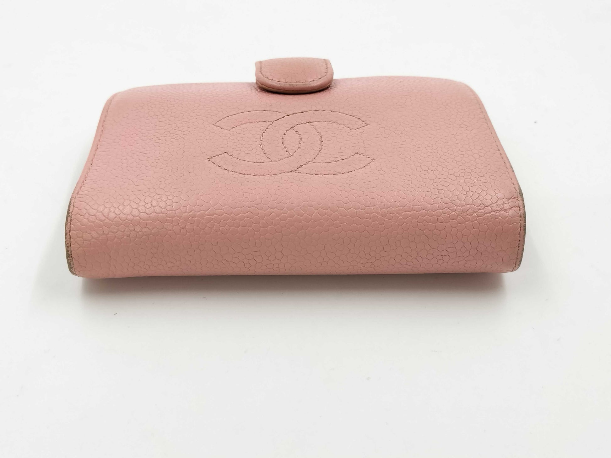 CHANEL Caviar Leather Folding Wallet