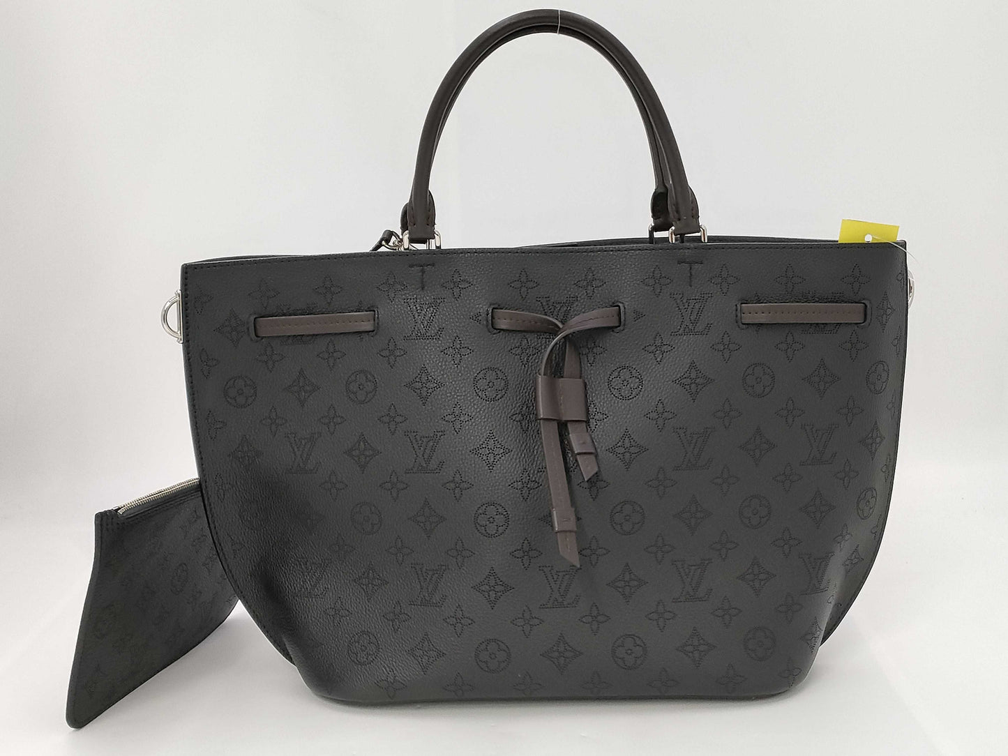 LOUIS VUITTON M54402 Mahina Girolata Noir Tote Bag with Pouch