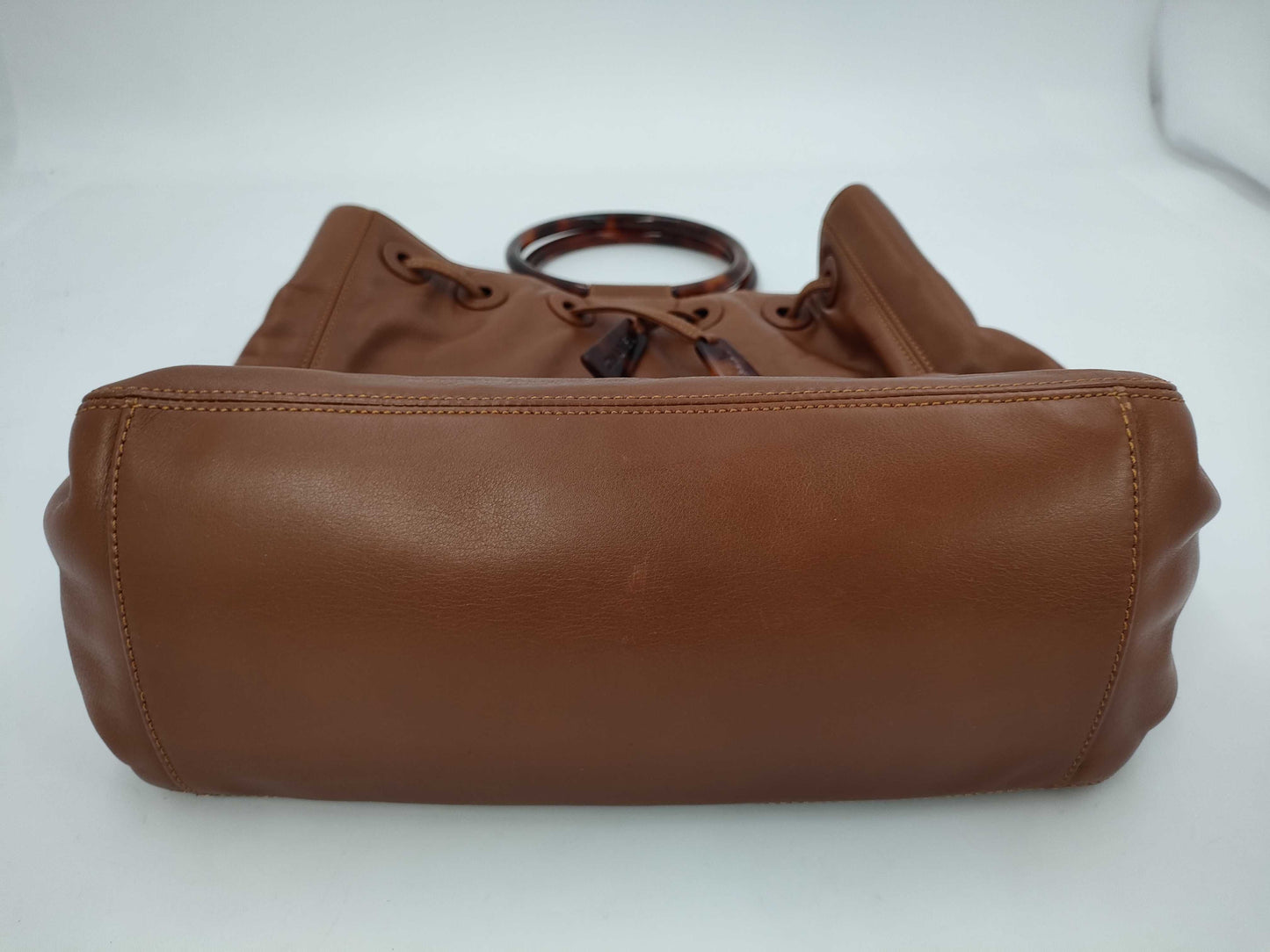 CHANEL Leather Tortoiseshell Handbag