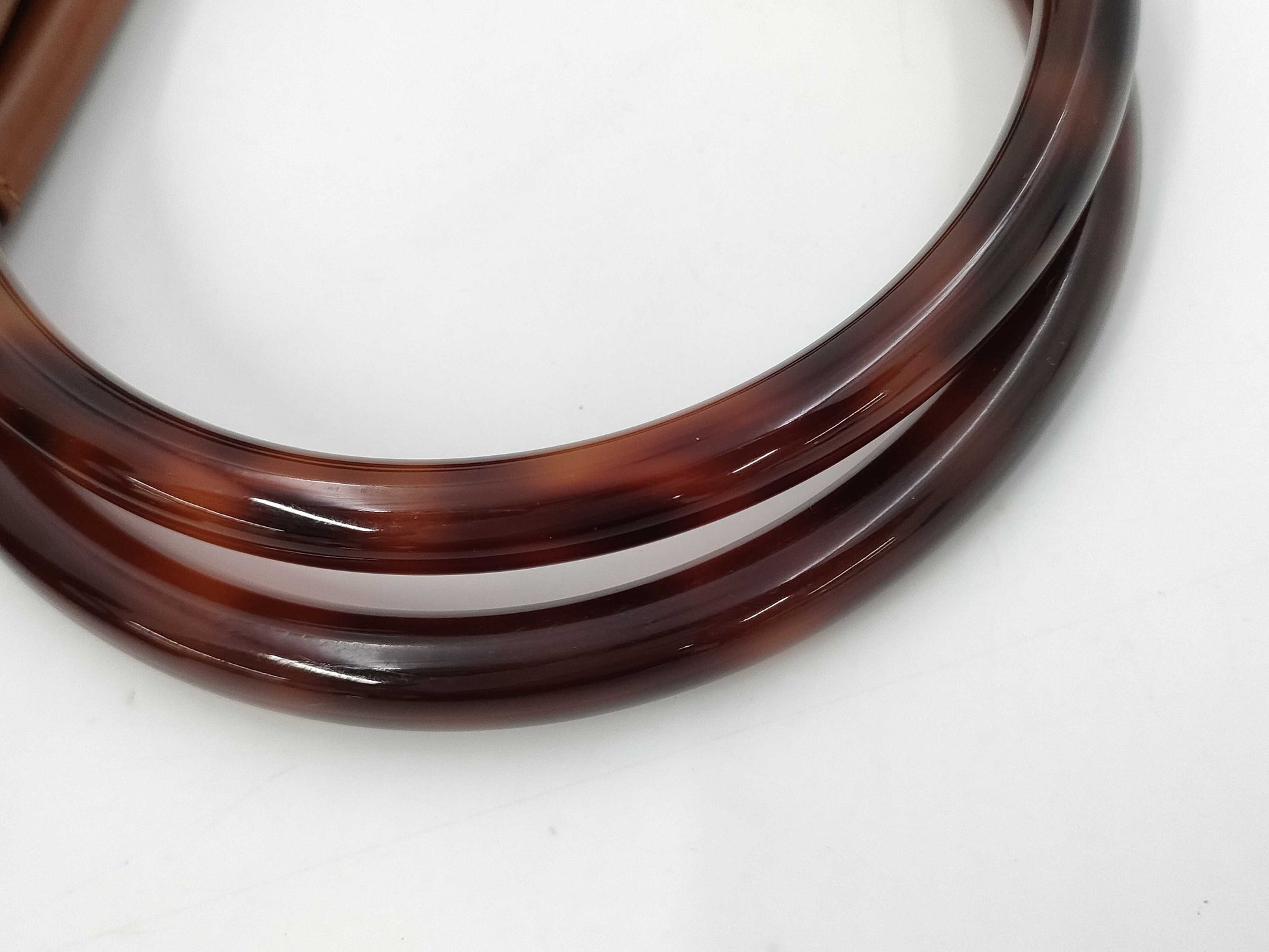 CHANEL Leather Tortoiseshell Handbag