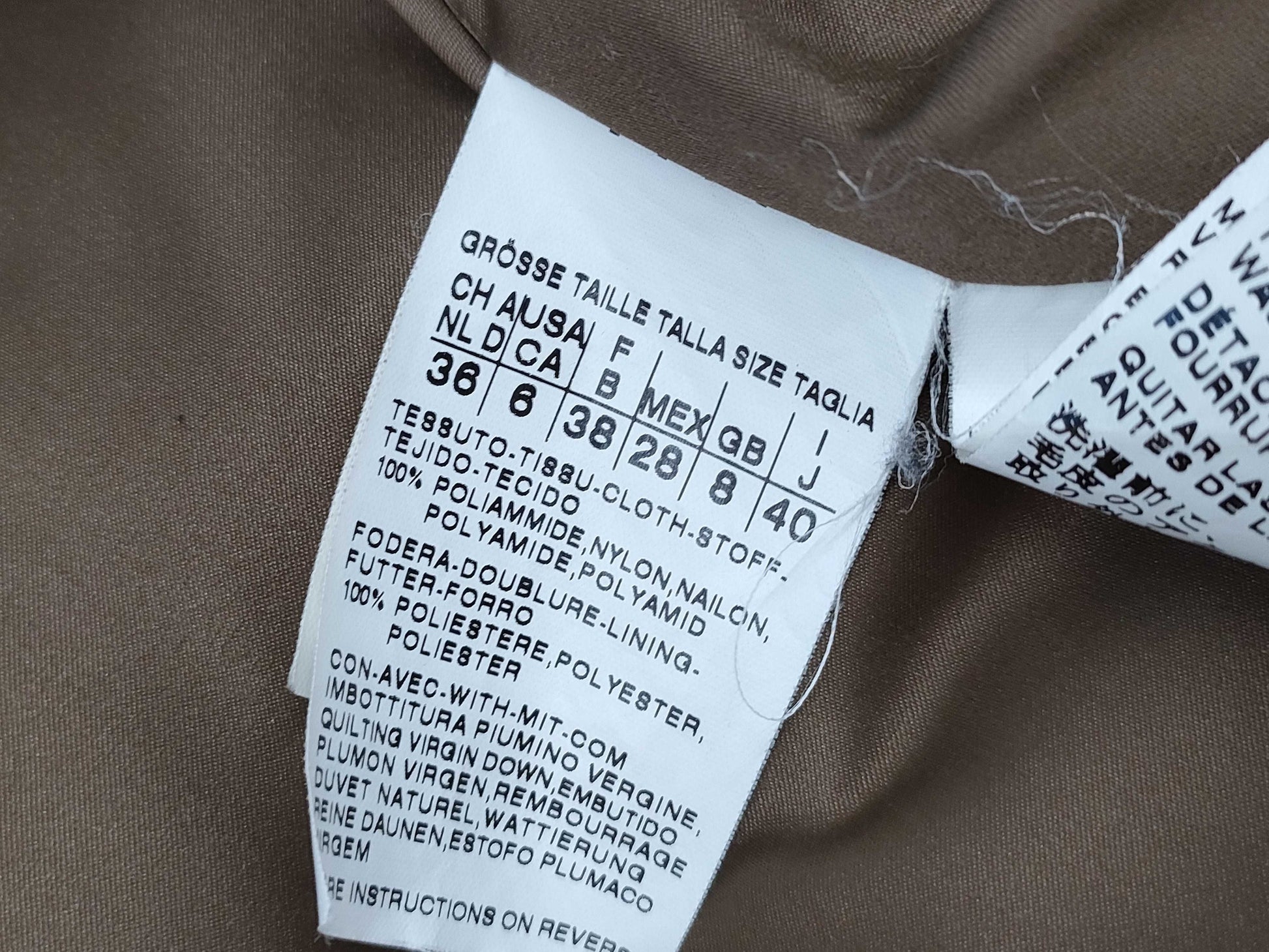 MaxMara down coat with fur