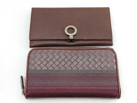 BVLGARI Bulgari/Bottega Veneta Long Wallet*2 Wallet