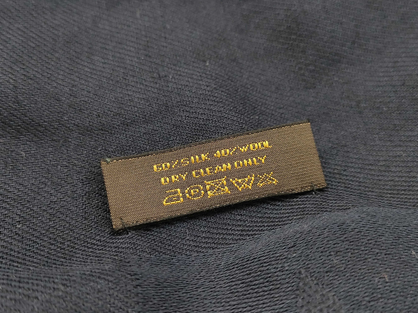 LOUIS VUITTON Large Shawl Navy Scarf