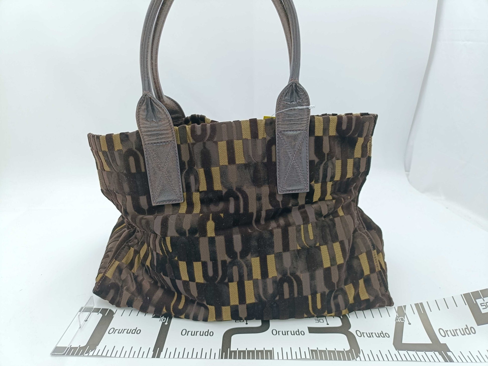 Miu Miu velour all-over print handbag