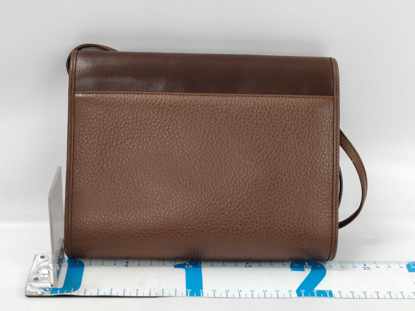 Dior Logo Plate Leather Shoulder Bag