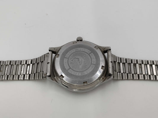 SEIKO Seikomatic Round Silver Day Date 8346-9010 Men's Watch