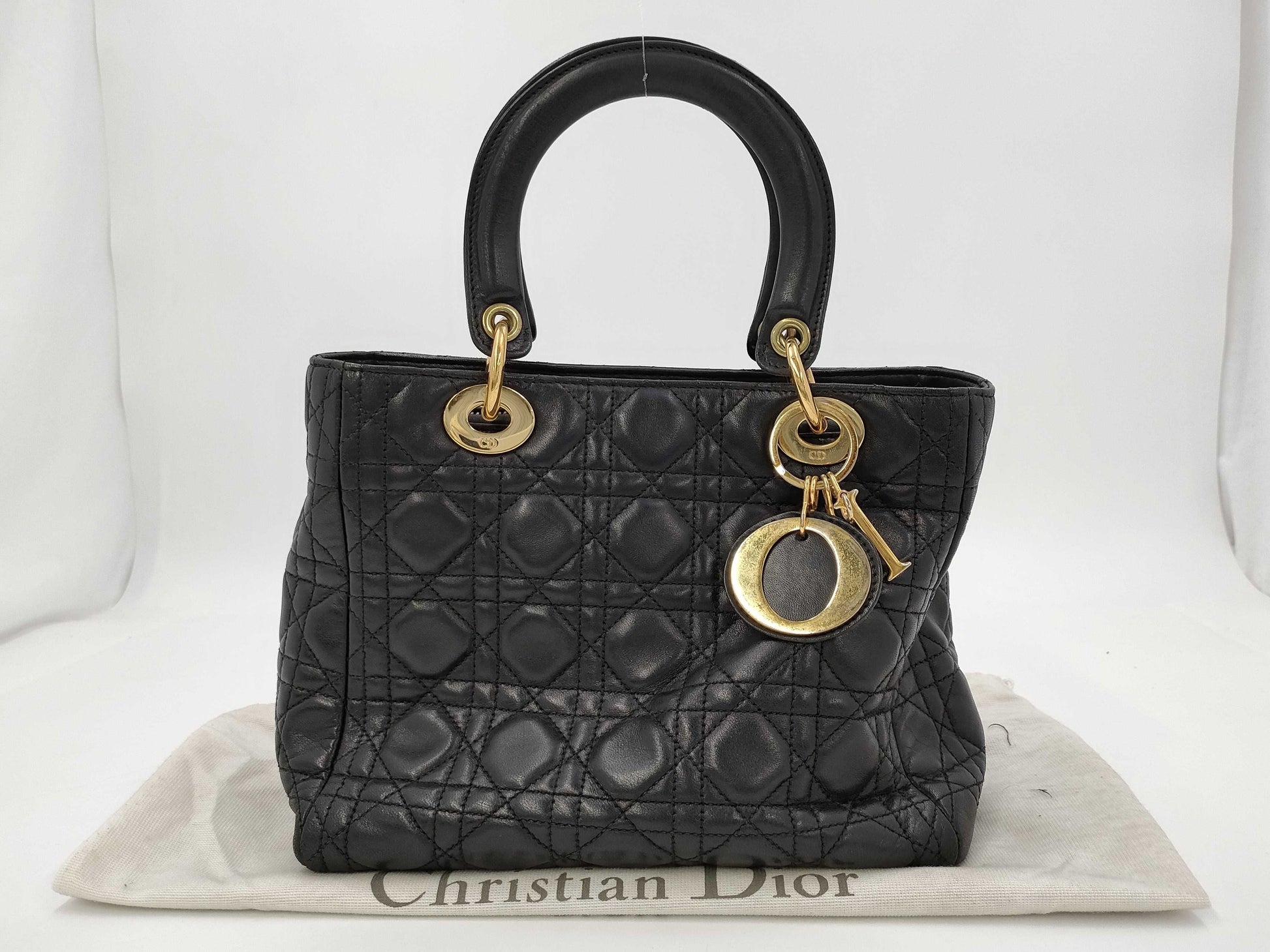 Dior Lady Dior Lambskin Handbag