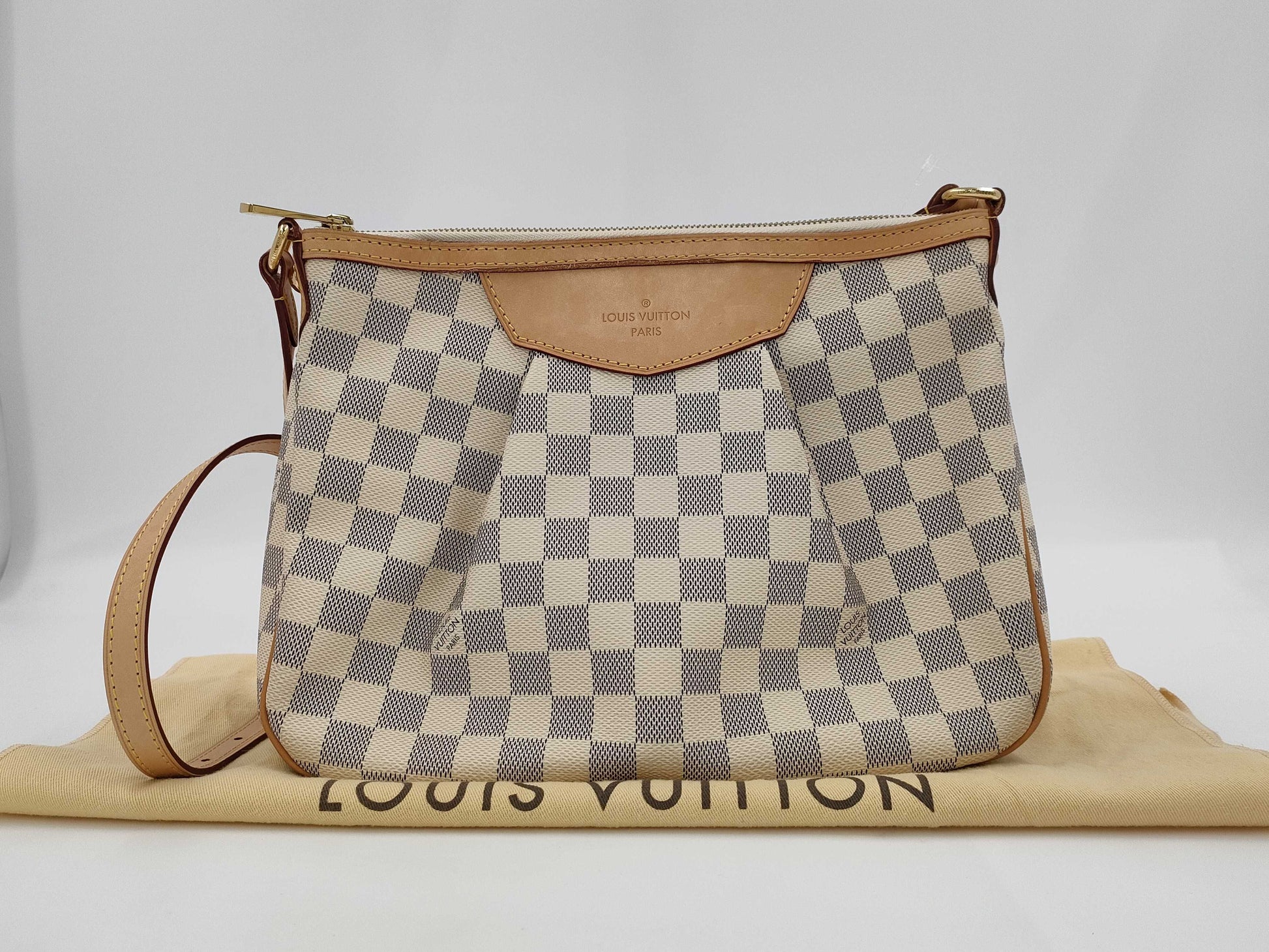 LOUIS VUITTON Damier Azur N41113 Shoulder Bag