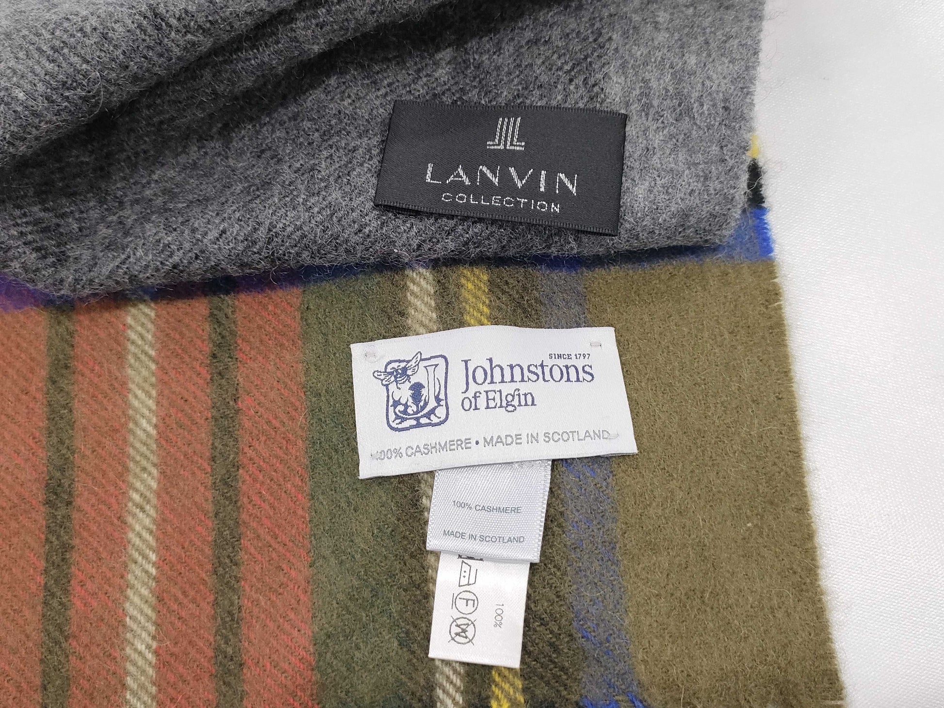 LANVIN Johnstons 100% Cashmere Scarf