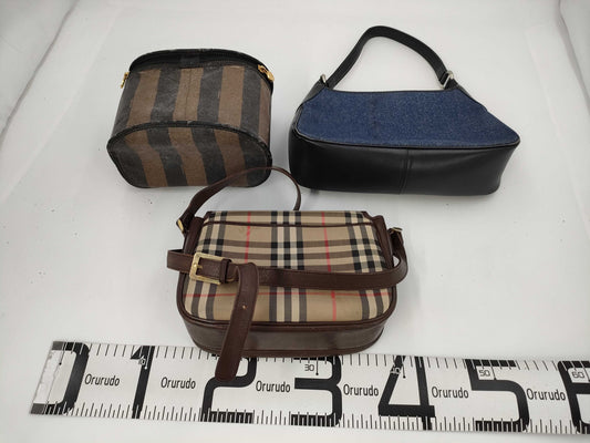 Burberry/Fendi/Leonard 3-piece bag set