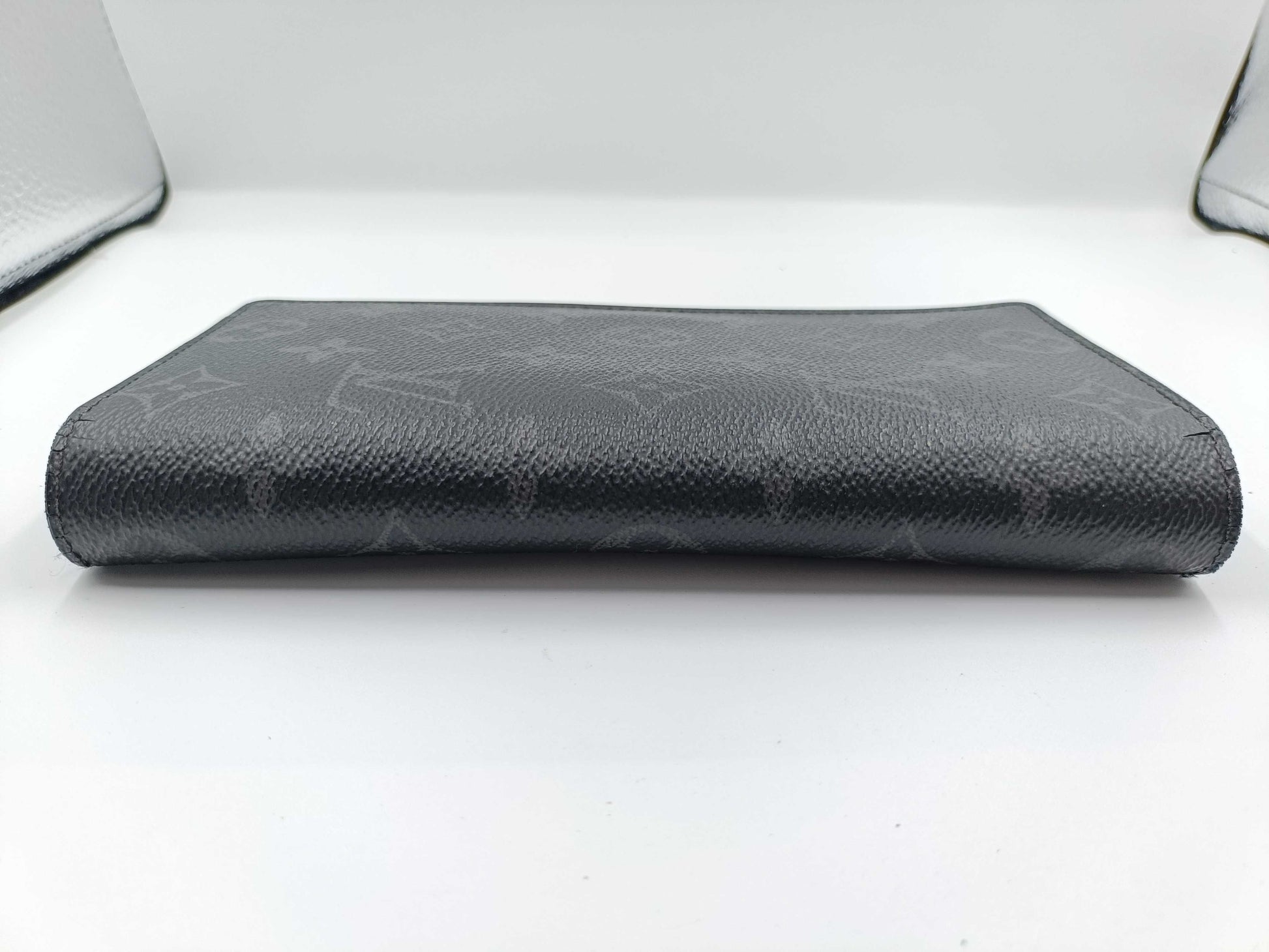 LOUIS VUITTON Monogram Eclipse Portefeuille Brazza Wallet