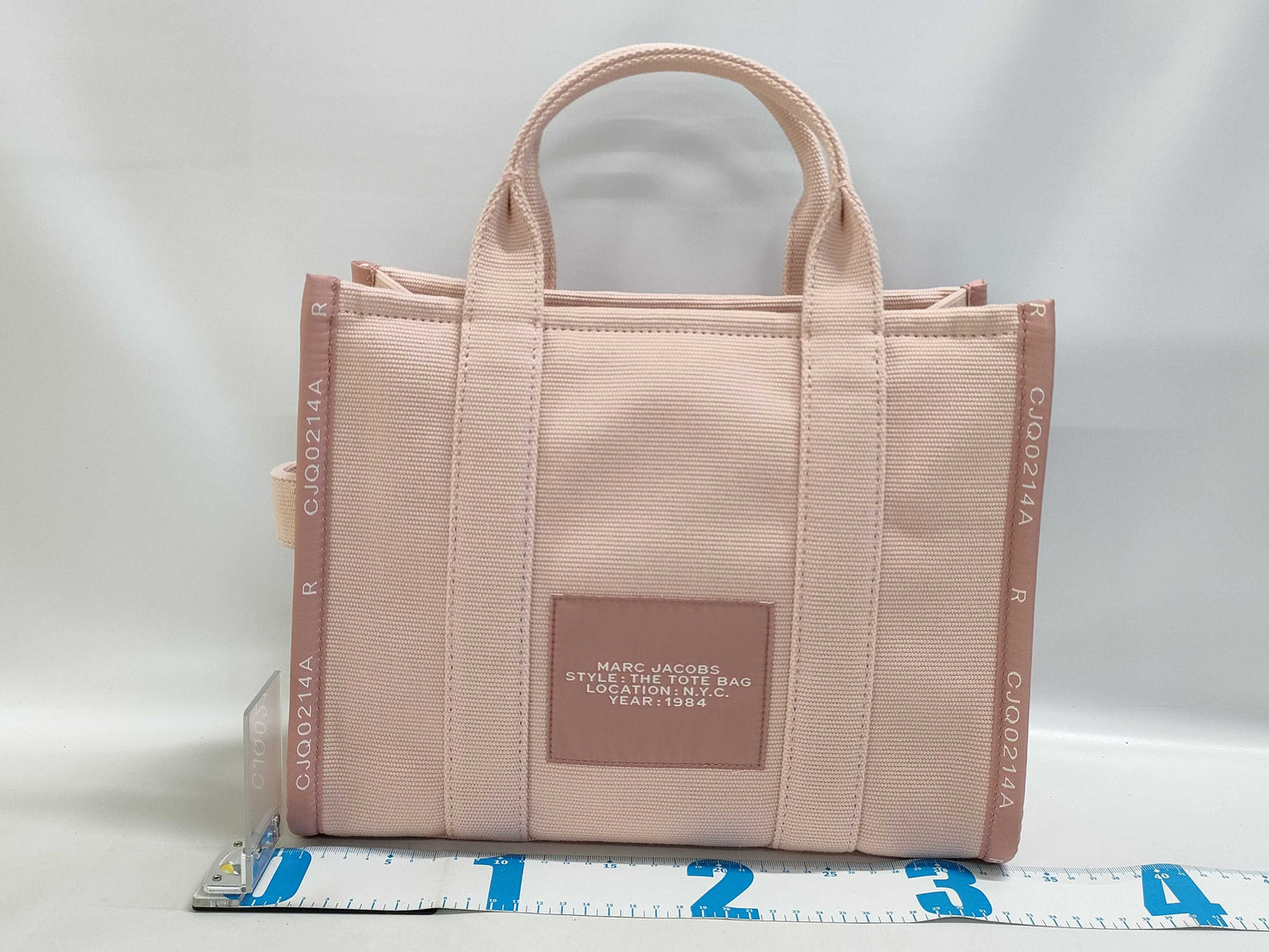 MARC JACOBS The Jacquard Tote Bag Medium Rose Handbag