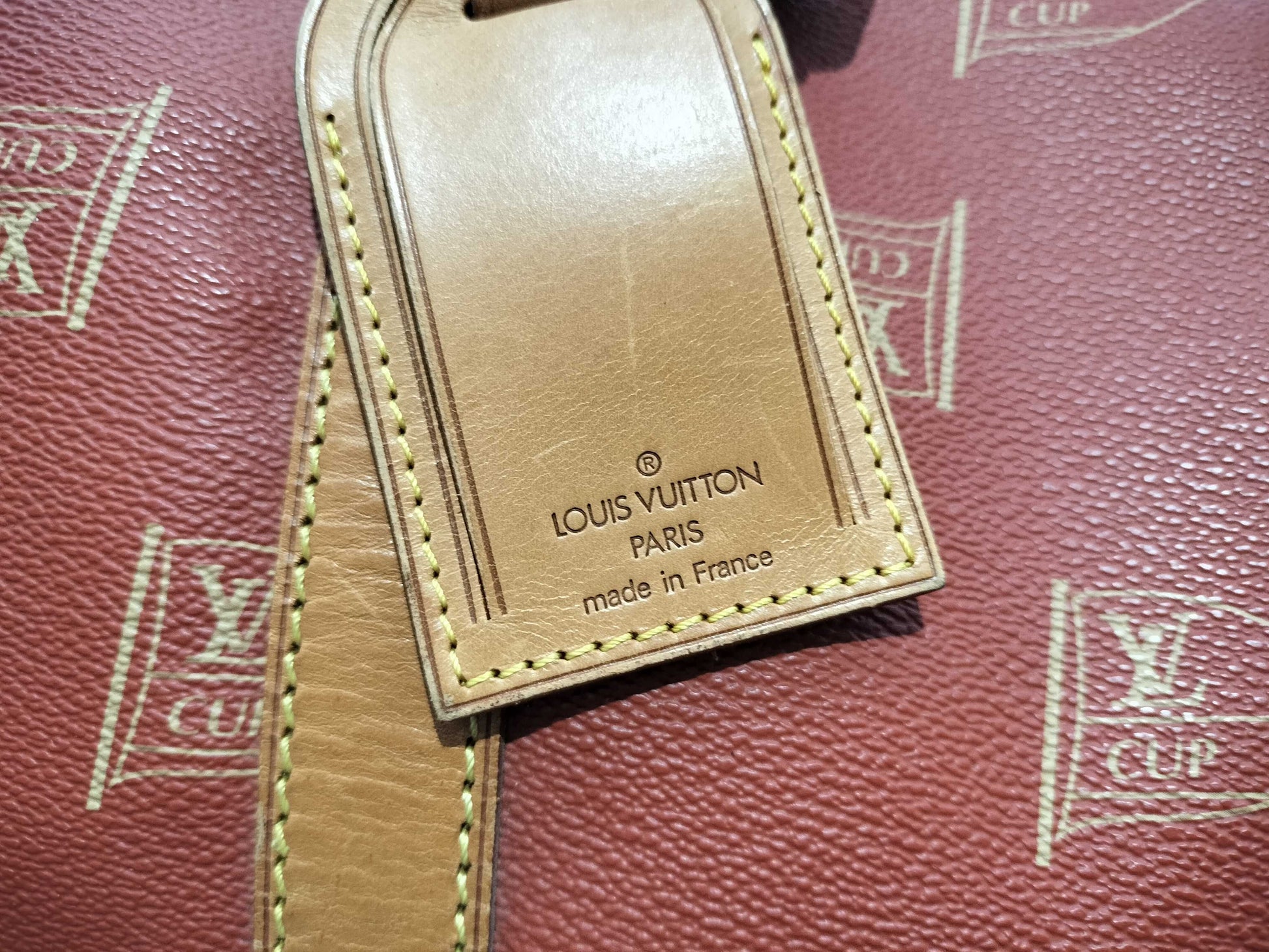 LOUIS VUITTON Louis Vuitton Cup M80020 Kabul Abogany Boston Bag