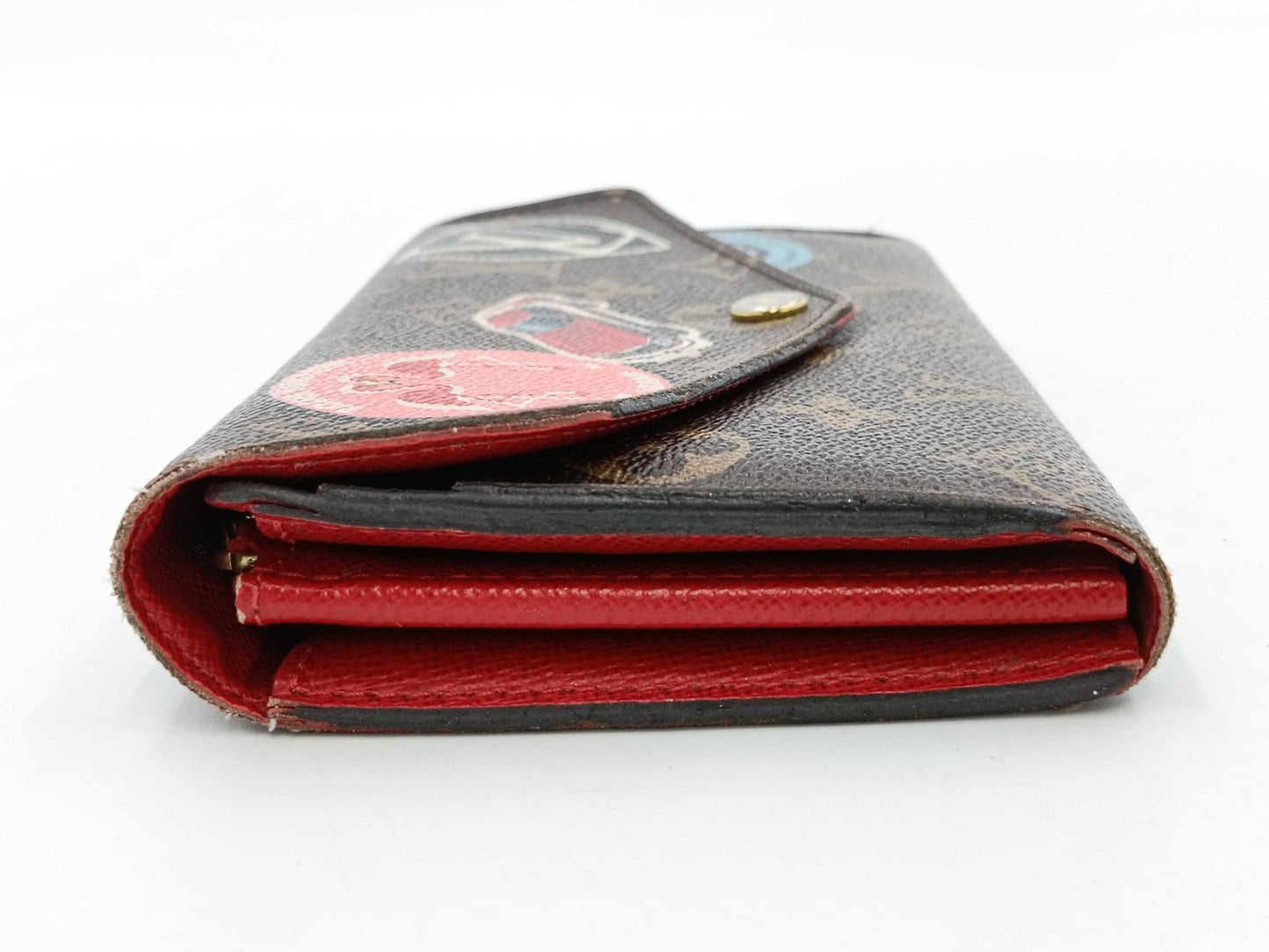 LOUIS VUITTON Monogram World Tour Portefeuille Sarah Wallet with Initials