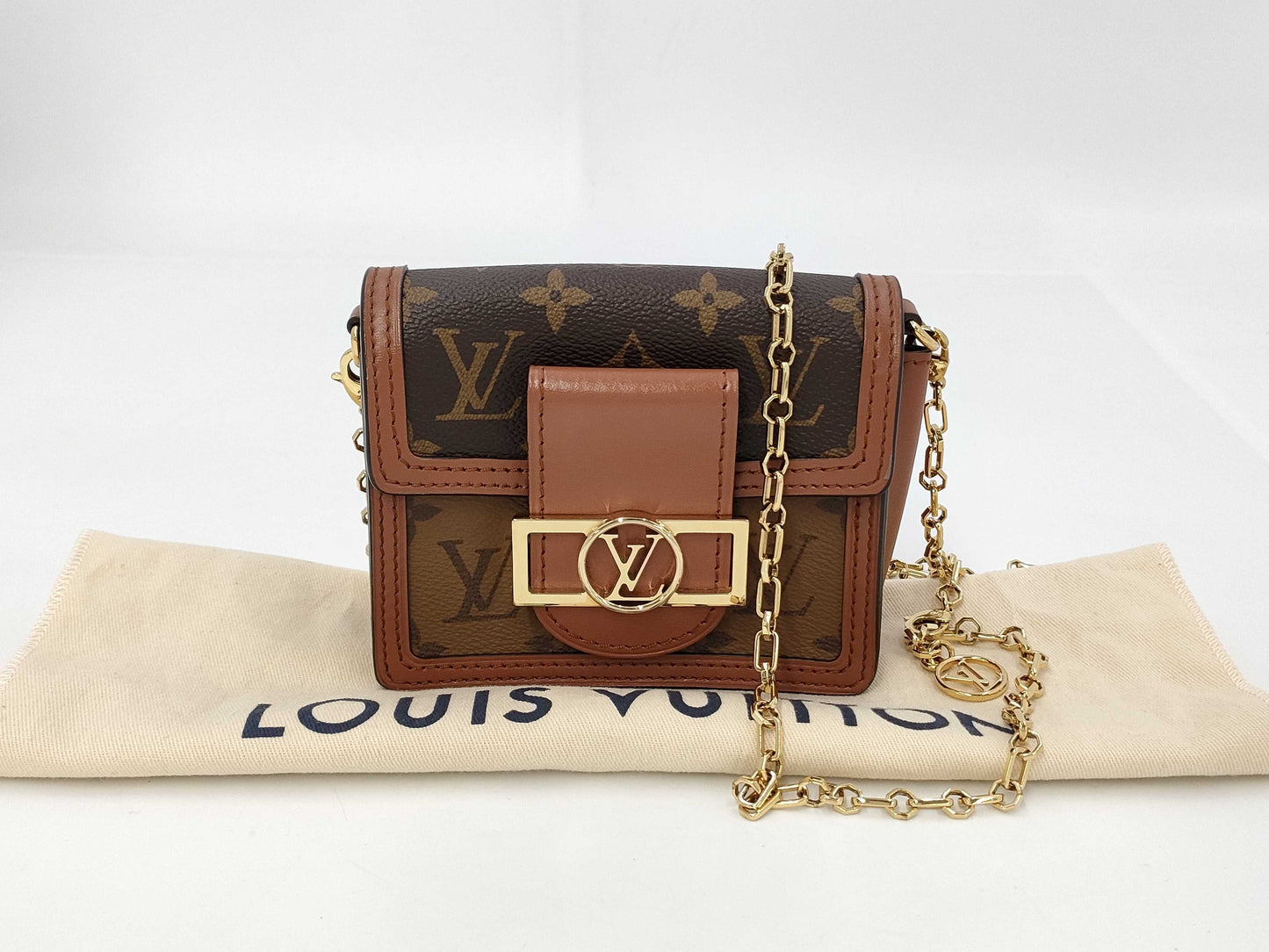 LOUIS VUITTON Monogram Reverse M82749 Pico Dauphine Shoulder Bag