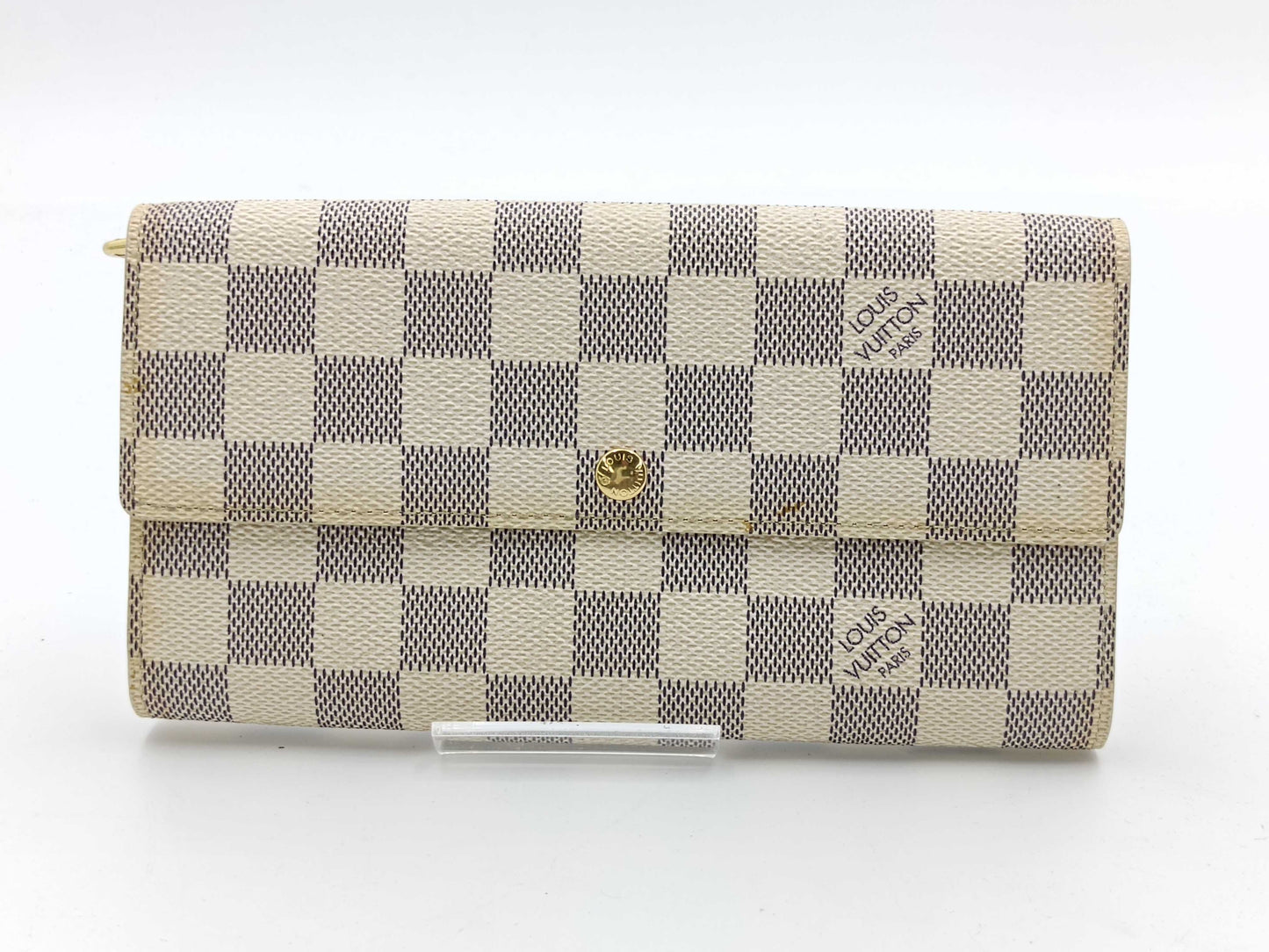 LOUIS VUITTON Damier Azur Portefeuille Sarah Wallet