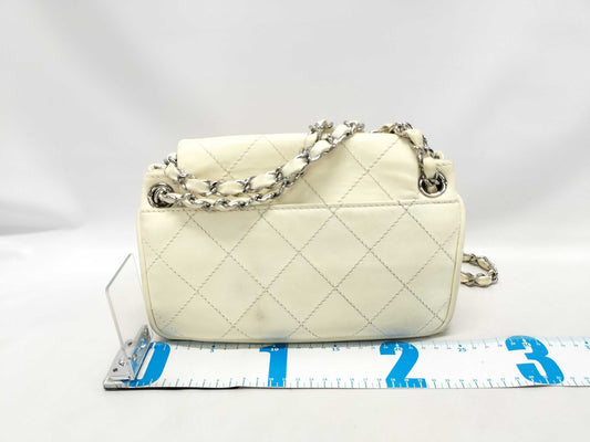 CHANEL Wild Stitch Turnlock Chain Shoulder Bag