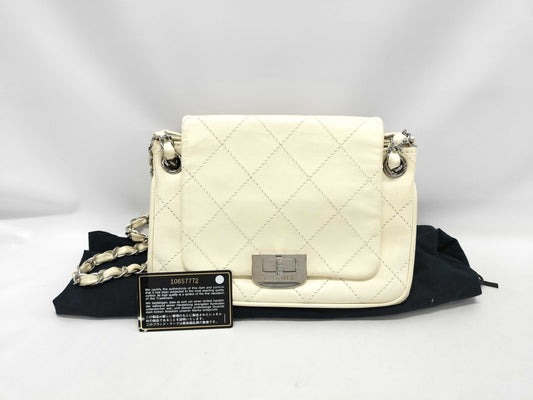 CHANEL Wild Stitch Turnlock Chain Shoulder Bag