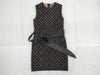 LOUIS VUITTON Monogram Wool Dress with Belt