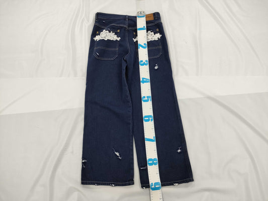 Miu Miu floral denim pants