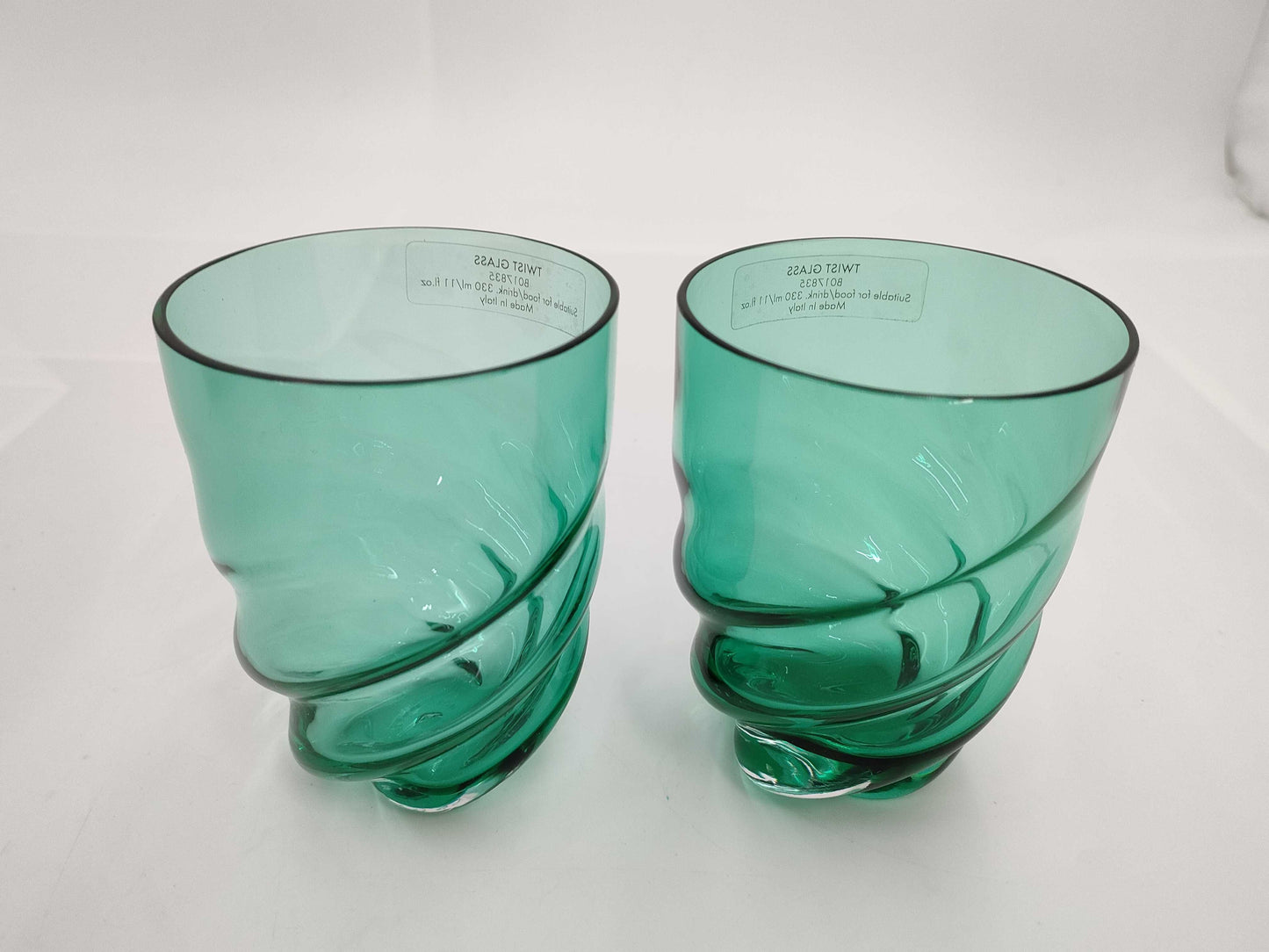 LOUIS VUITTON Twist Glass Emerald Pair Cups