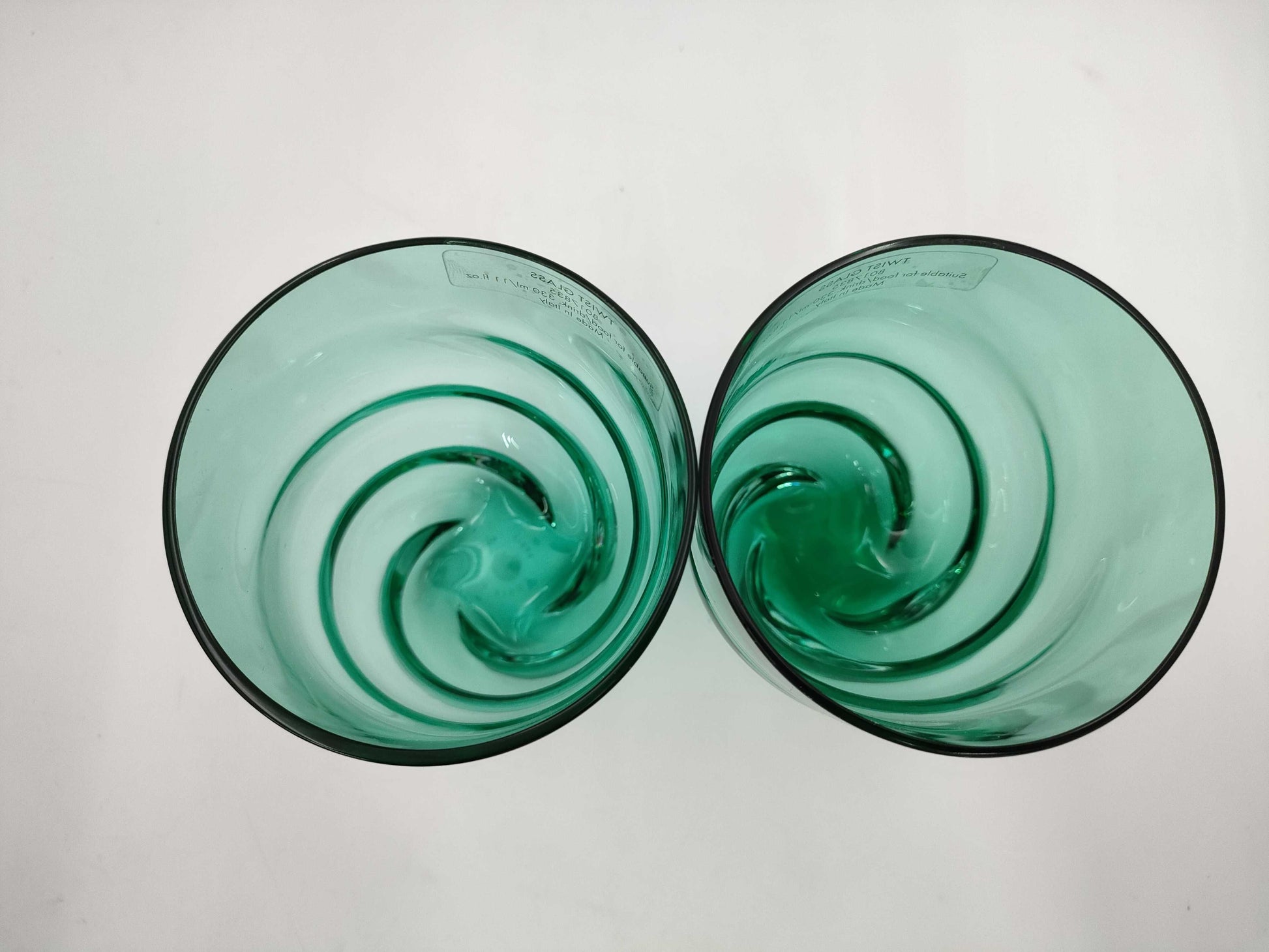 LOUIS VUITTON Twist Glass Emerald Pair Cups