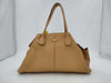TODS Beige/Leather/Silver Hardware/Hand/Tote Handbag