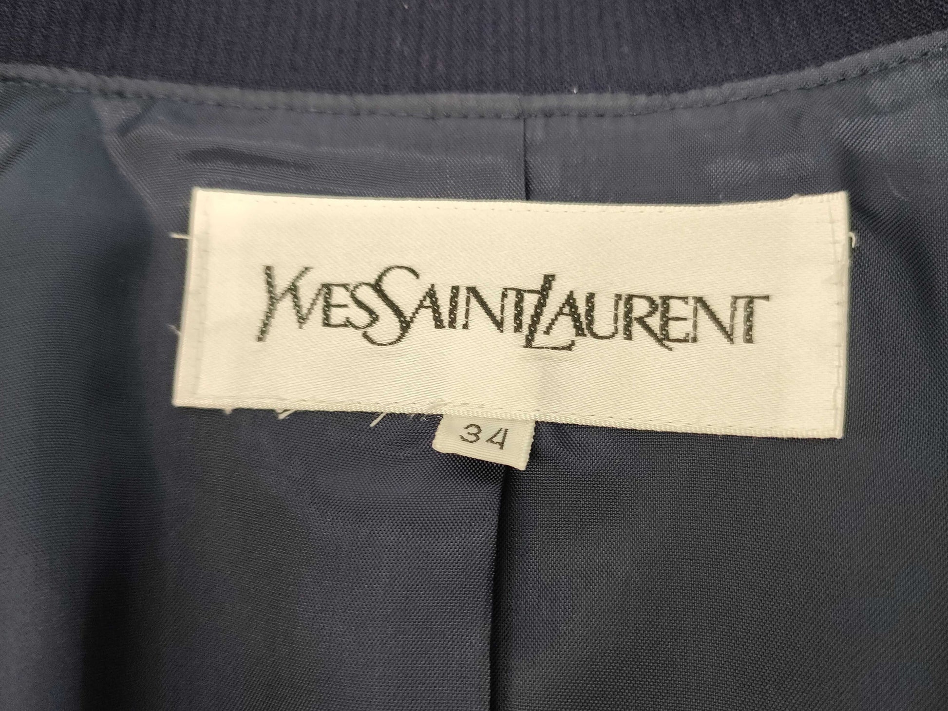 Yves Saint Laurent Long Jacket Button Jacket