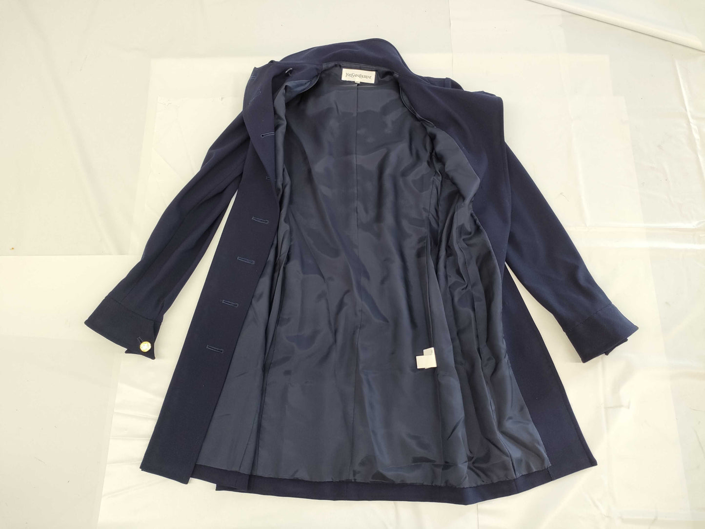 Yves Saint Laurent Long Jacket Button Jacket