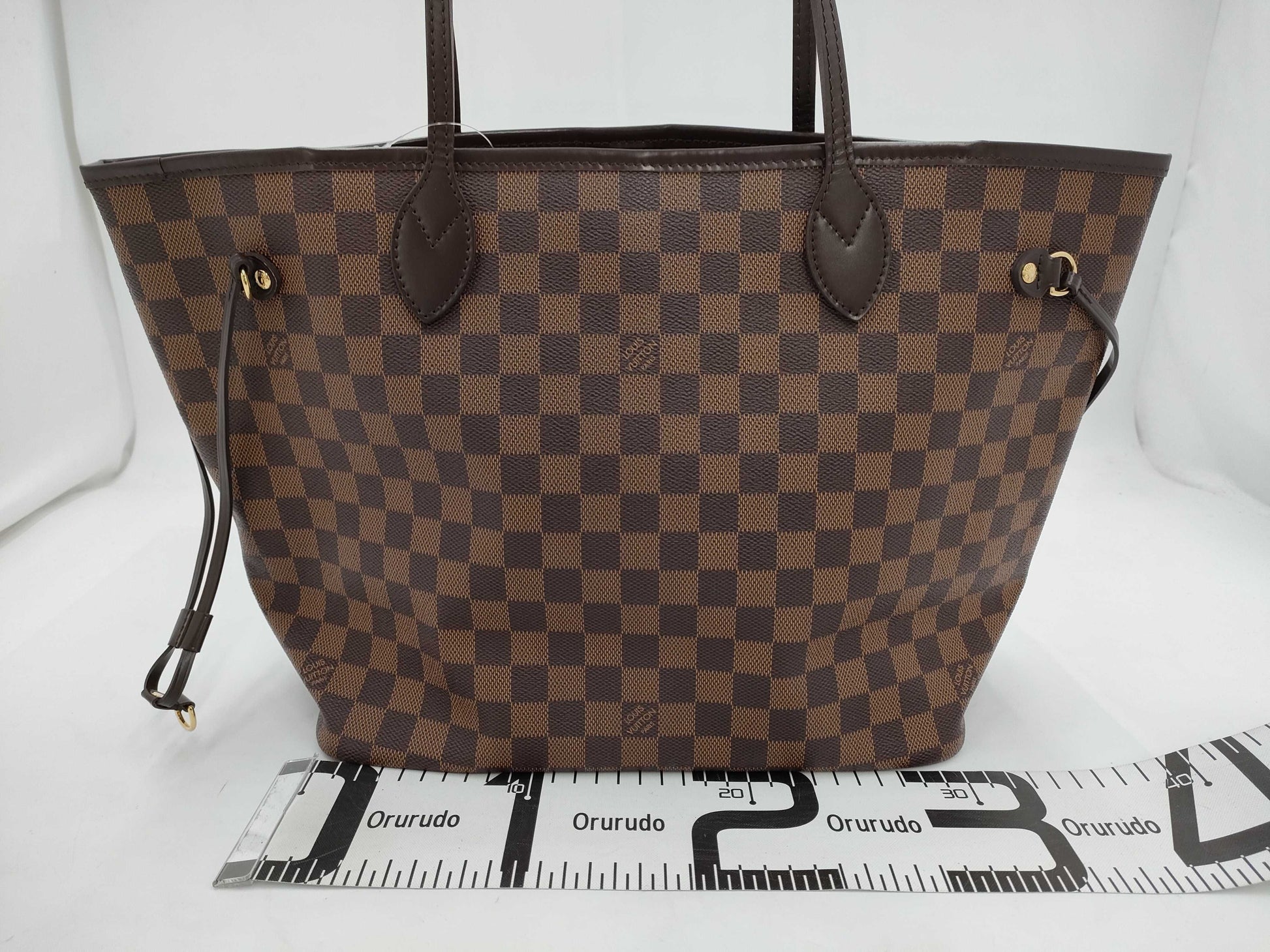 LOUIS VUITTON Damier N41358 Neverfull MM Tote Bag