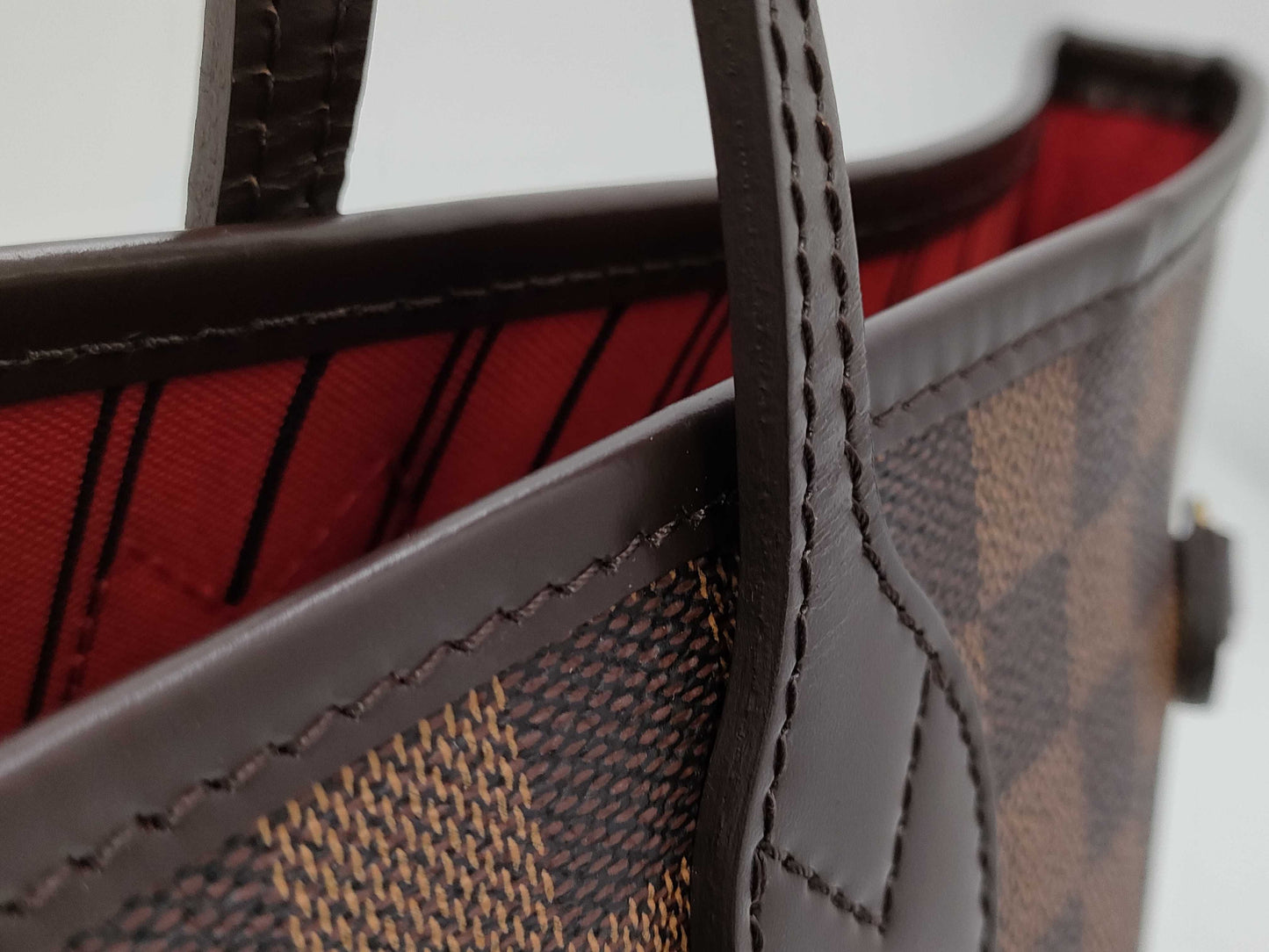 LOUIS VUITTON Damier N41358 Neverfull MM Tote Bag