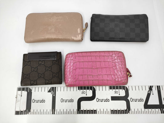 LOUIS VUITTON Damier Graphite Prada/Gucci/Miu Miu Wallet Set and Other Accessories