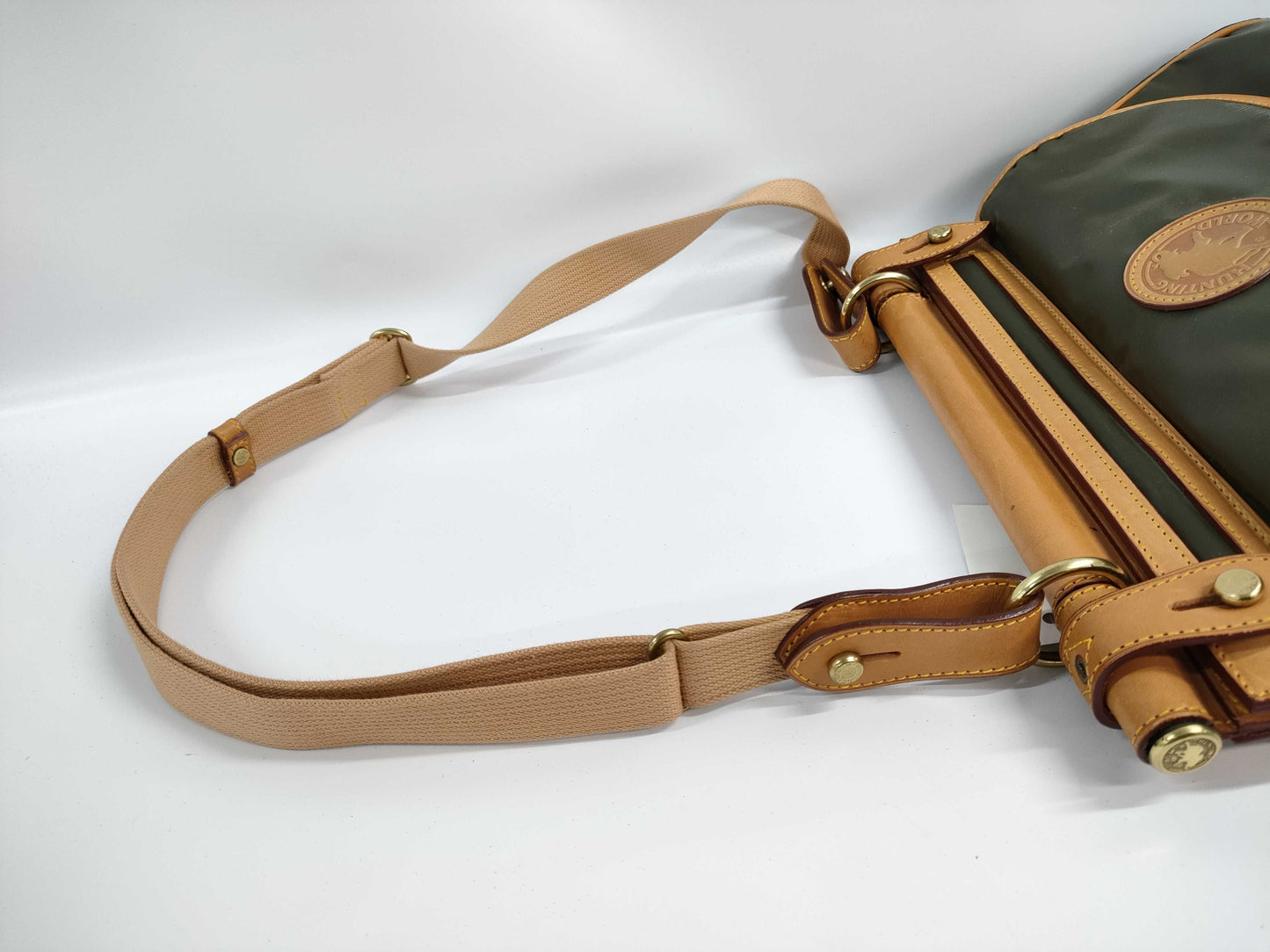 HUNTING WORLD Messenger Nylon Leather Shoulder Bag