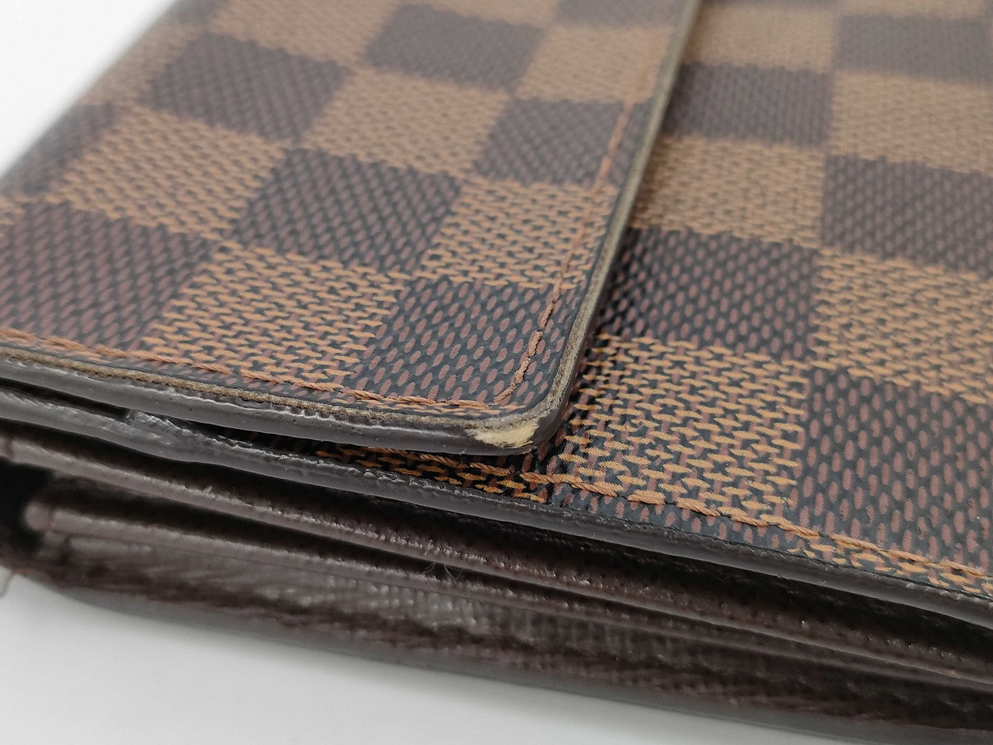 LOUIS VUITTON Damier Portefeuille Sarah/Monogram Billfold Wallet