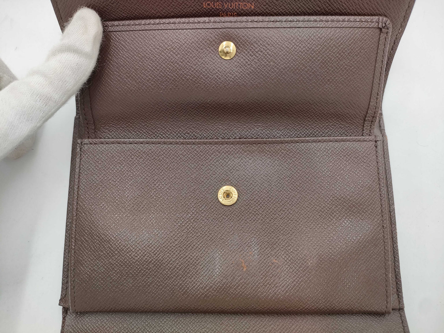 LOUIS VUITTON Damier Porte Tresor Etui Papier Wallet