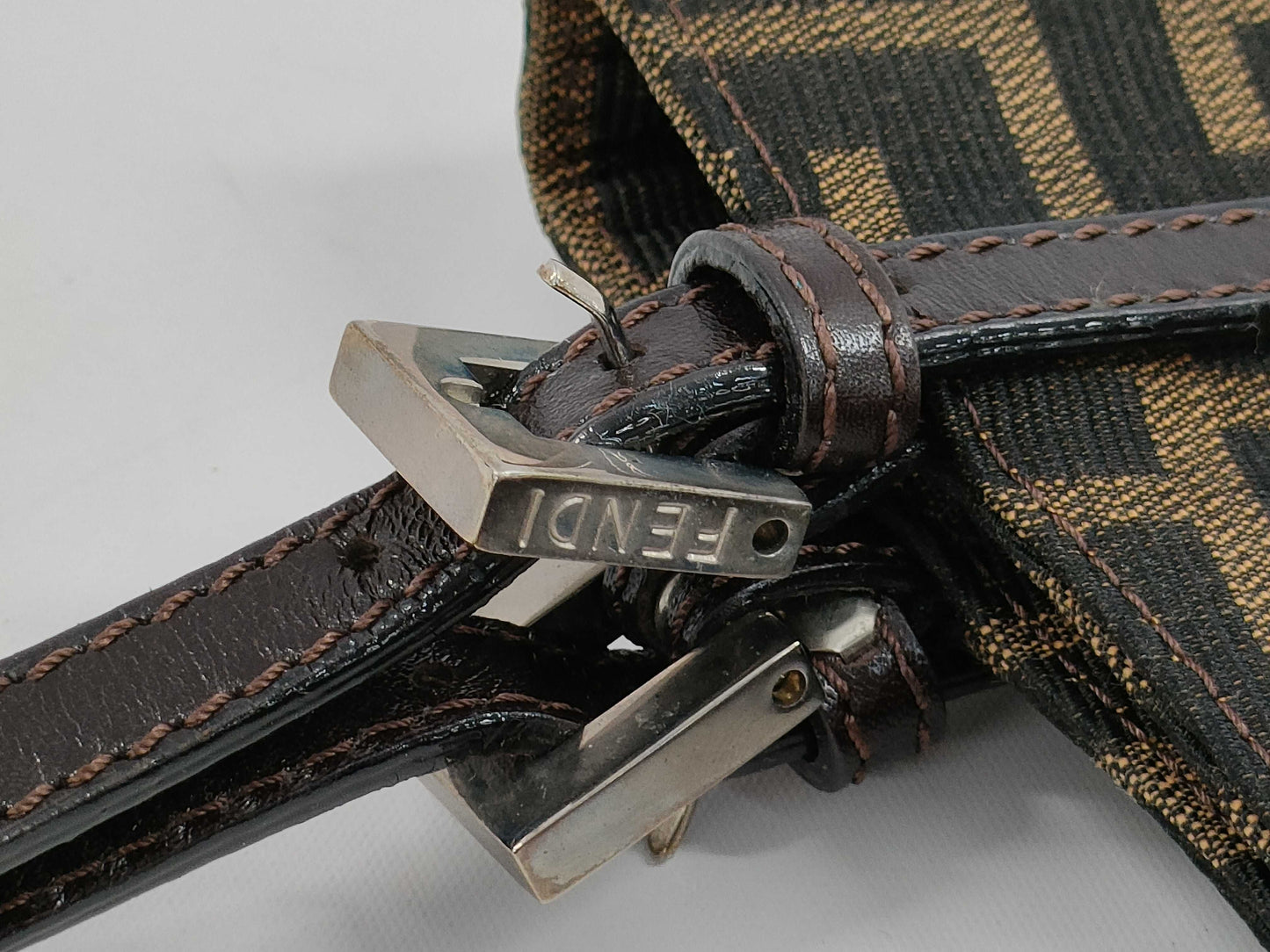 FENDI Zucca Croissant Pouch