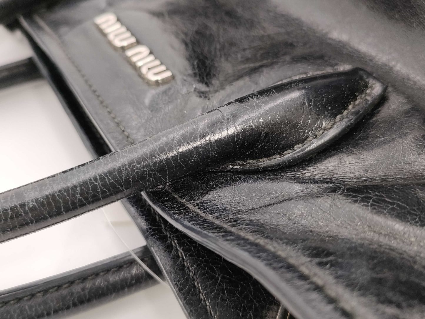 Miu Miu Leather 2-Way Tote Bag