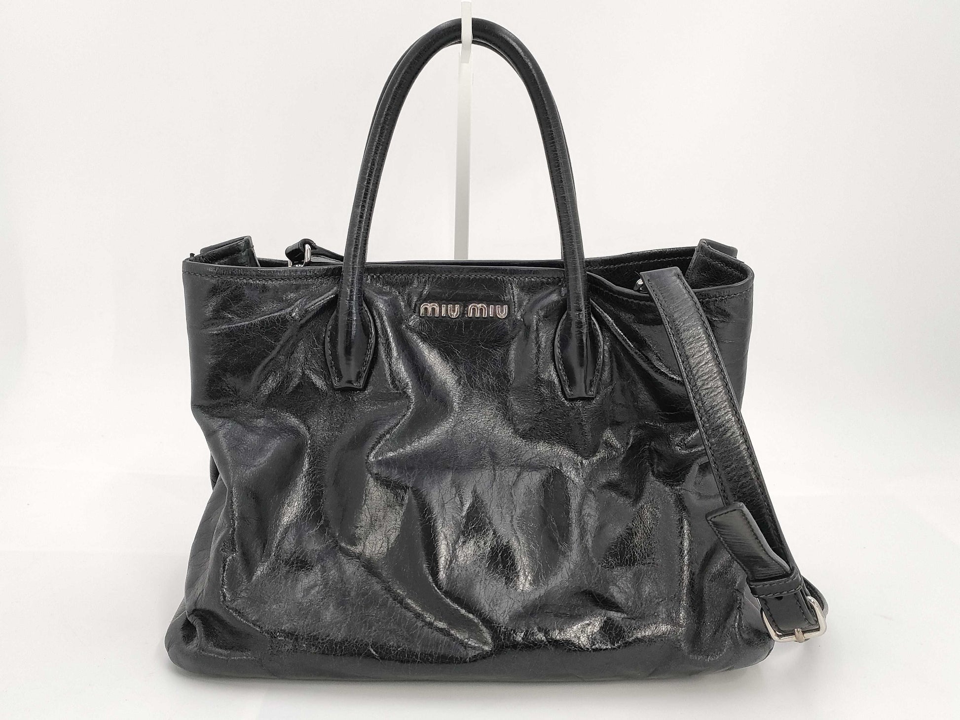 Miu Miu Leather 2-Way Tote Bag