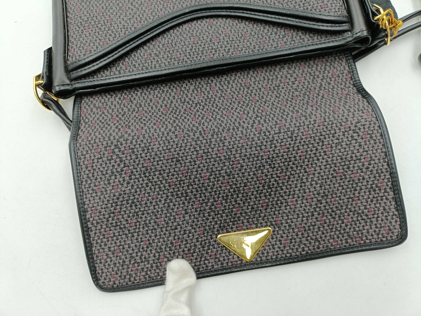 Yves Saint Laurent Tweed Shoulder Bag