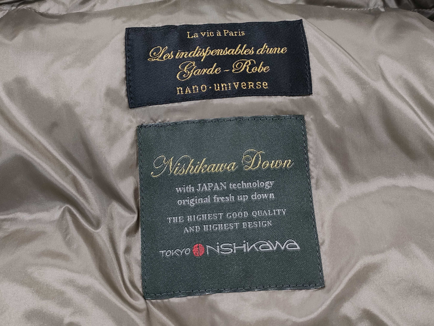 Nano Universe Nishikawa Down Coat