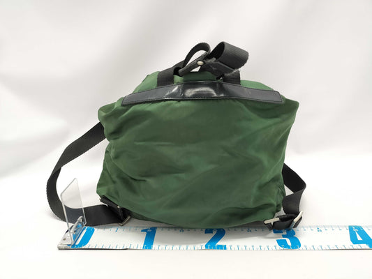 PRADA Nylon Backpack Green Backpack