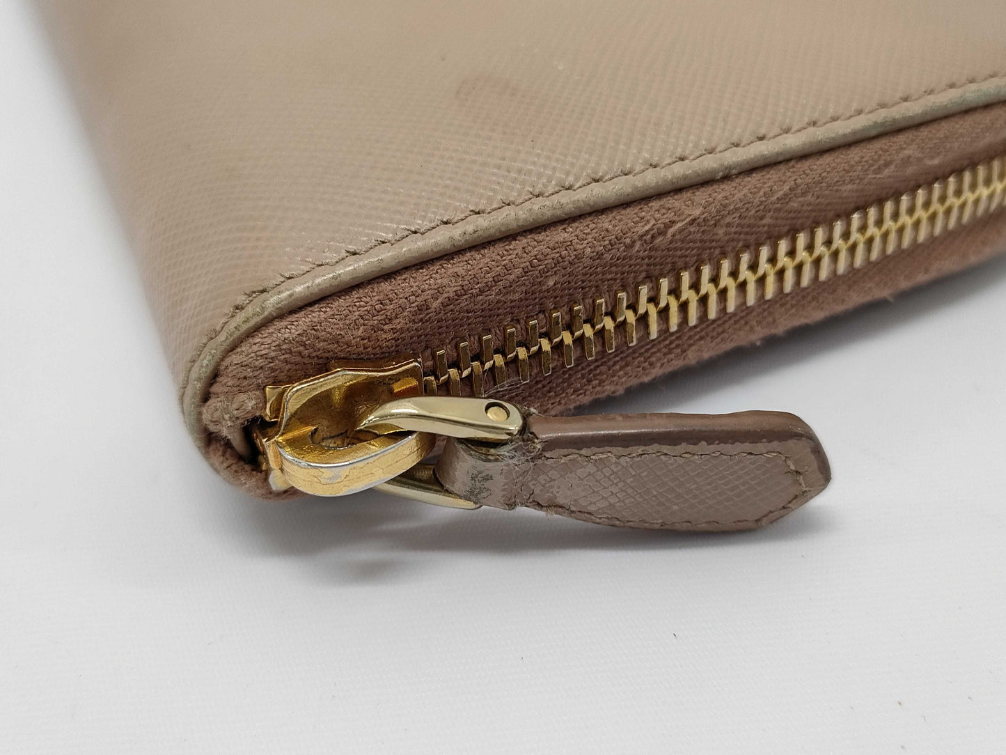 PRADA Saffiano Cherry Long Wallet