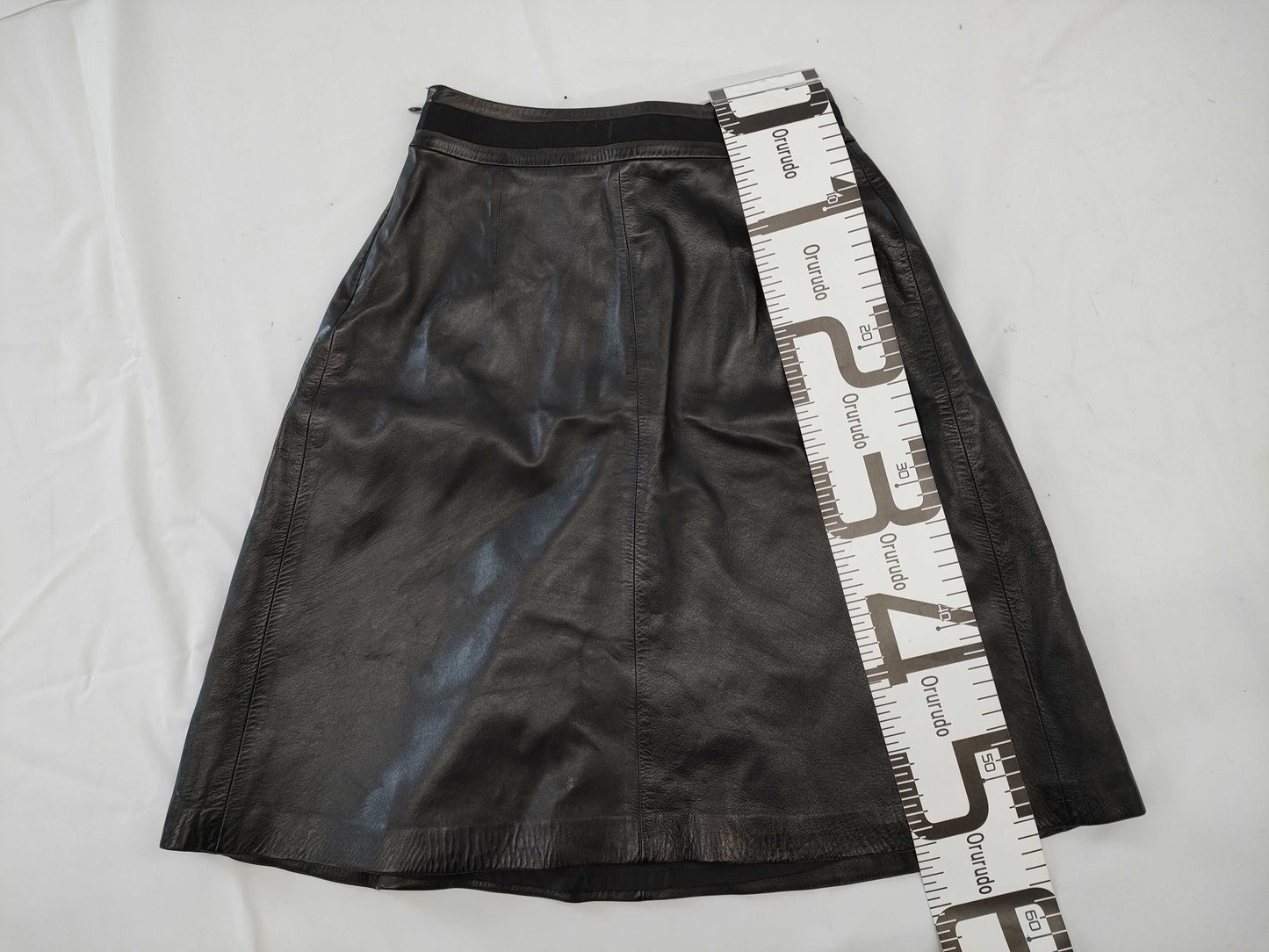 Leather skirt skirt