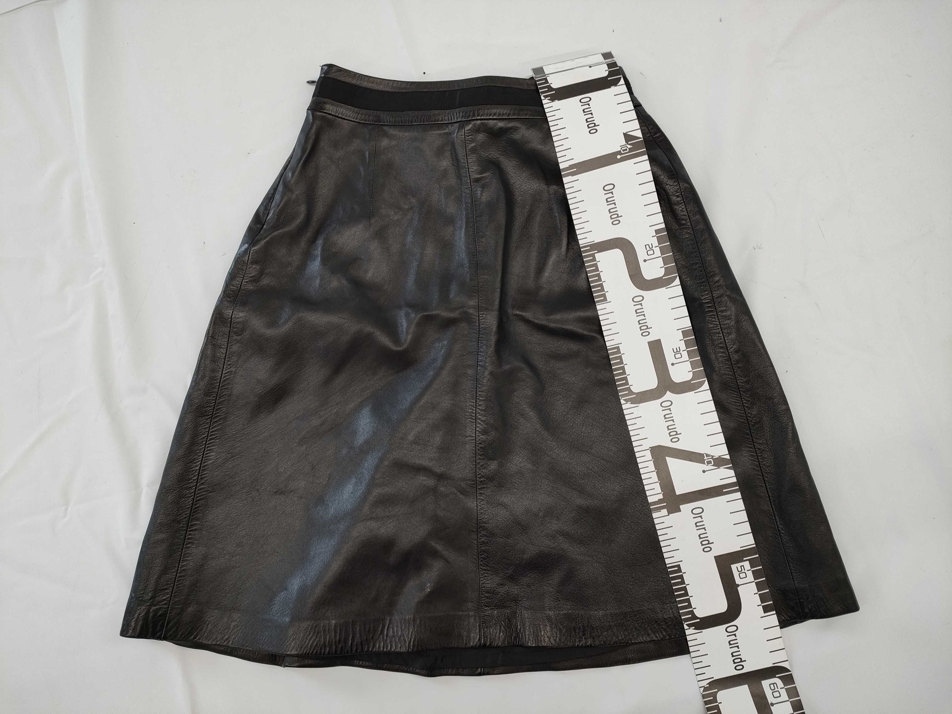 Leather skirt skirt